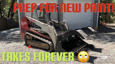 cost to paint skid steer|skid steer grey paint.